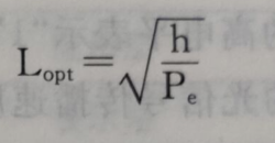 Lopt = h/Pe under the root sign