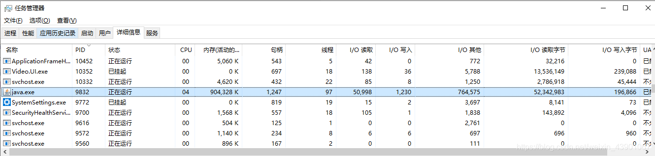 windows 任务管理器