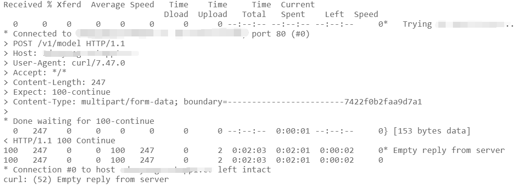 关于Curl: (52) Empty Reply From Server 问题的一种解决方案_Curl(52)_杨小帆_的博客-Csdn博客