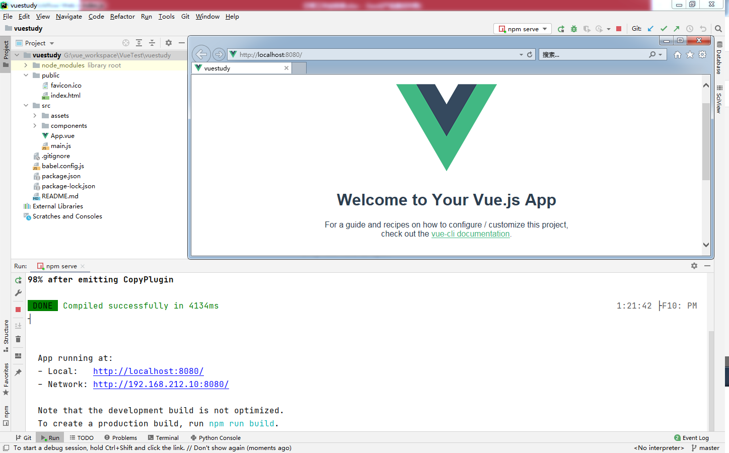 download pycharm vue js