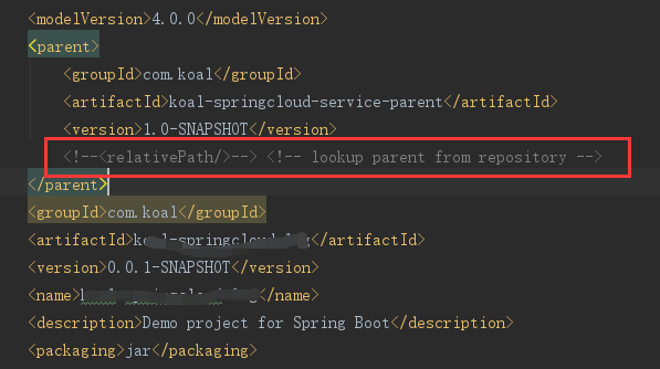 mvn打包springboot项目，打包时报错：子模块找不到找不到父模块所配置的信息，＜relativePath /＞ 所引发的问题