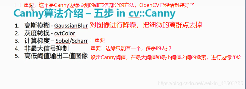 OpenCV-学习历程19- Canny边缘检测(Canny算法介绍+API)_canny边缘识别api-CSDN博客