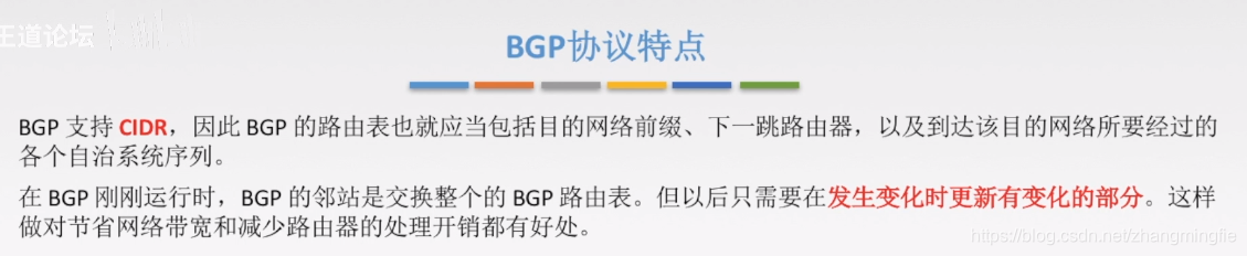 BGP协议特点