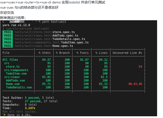 [vue] vue项目有做过单元测试吗？