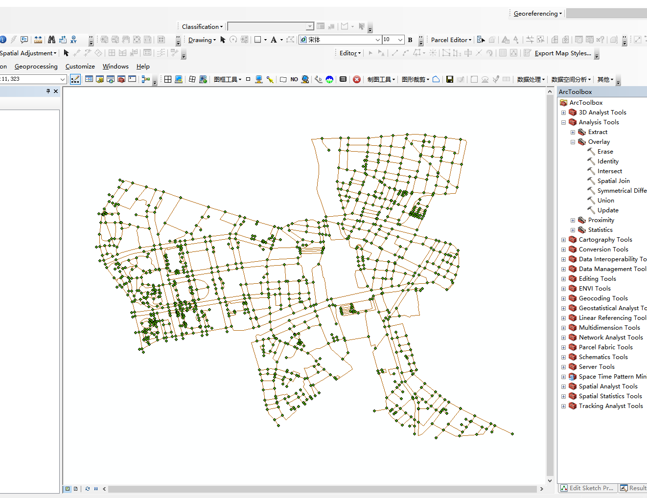 arcgis分析道路节点中心性degreeclosenessbetweenness