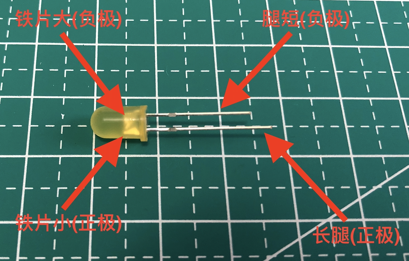发光二极管正负图片