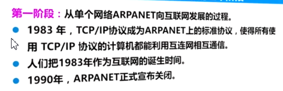 互联网基础结构发展第一阶段