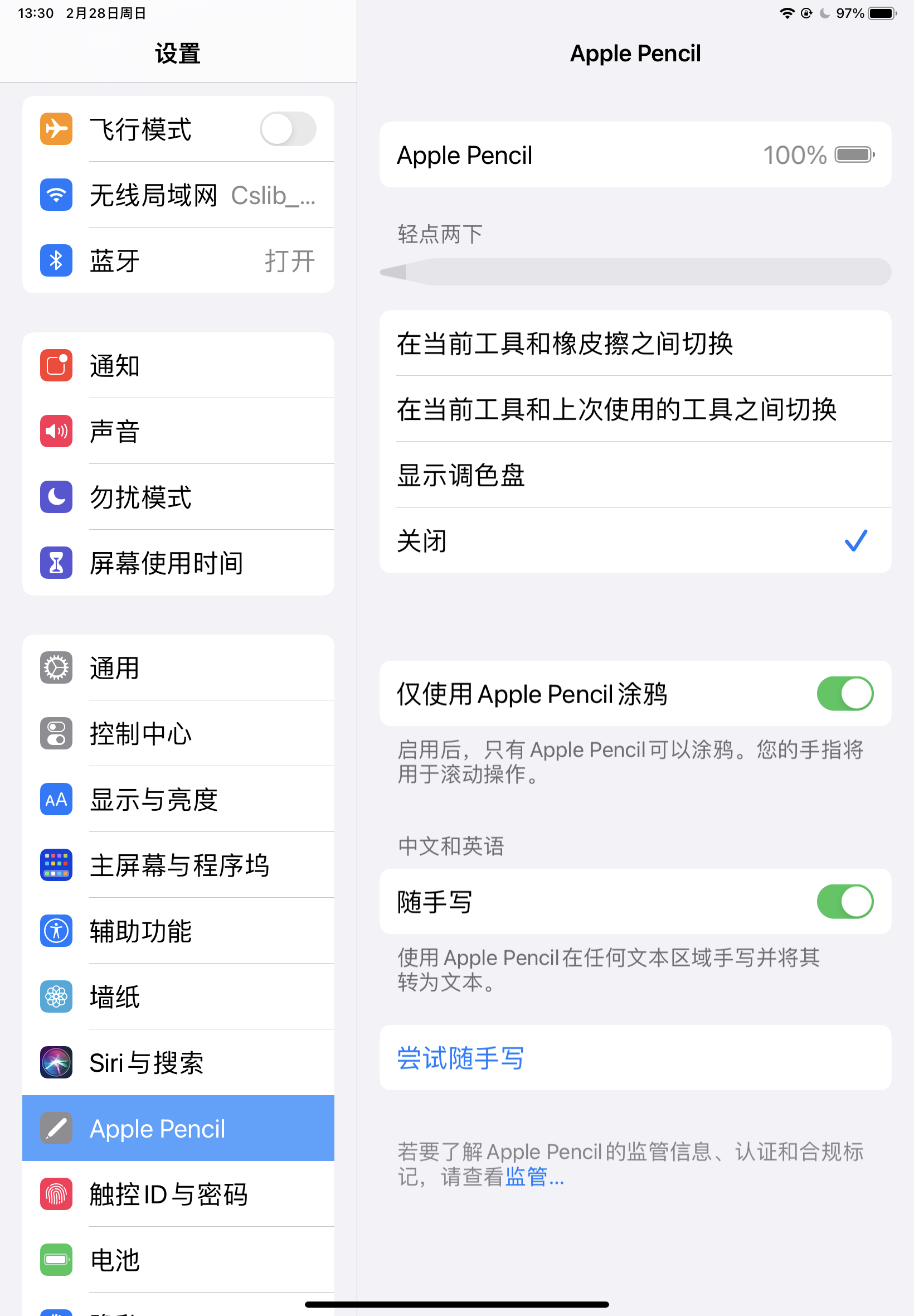 关于ipad办公时笔总是动不动就转换为橡皮的解决办法