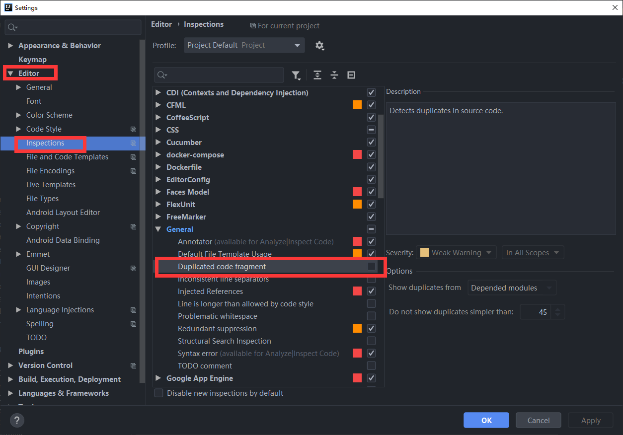 IDEA 显示Detects duplicates in source code警告去除办法-CSDN博客