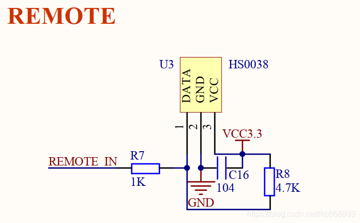 Infrared receiver circuit principle diagram