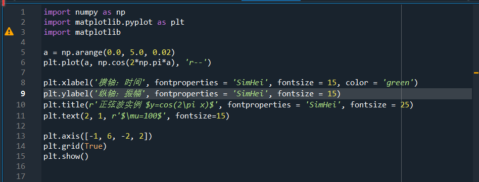 python数据分析与展示matplotlib库入门