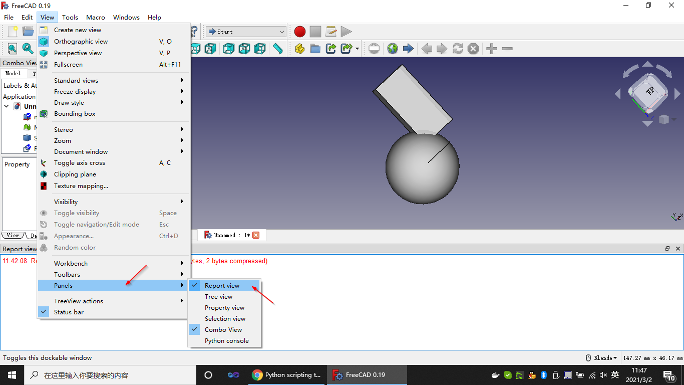 python freecad