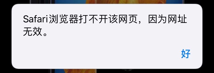 解决为什么会出现safari浏览器打不开该网页因为地址无效的提示