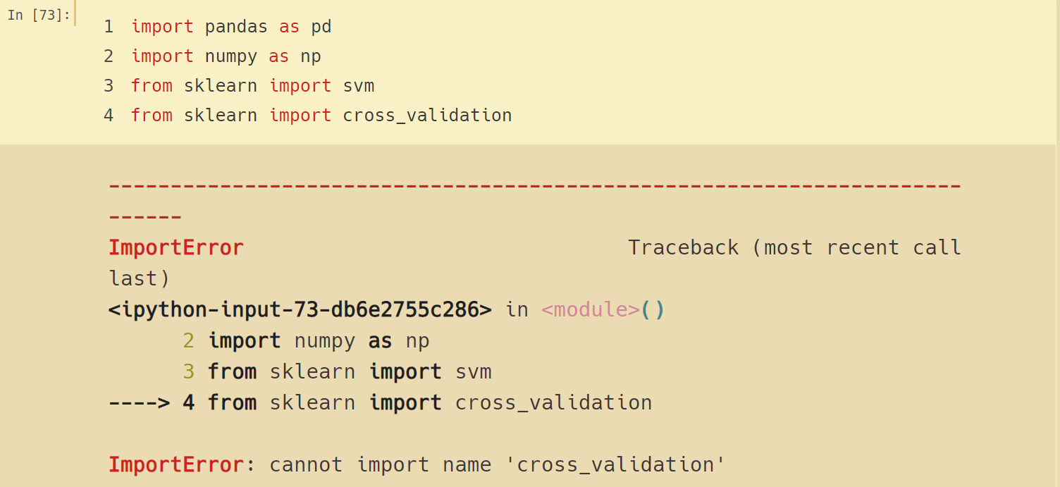 ImportError: cannot import name 'cross_validation' 解决方法_ 