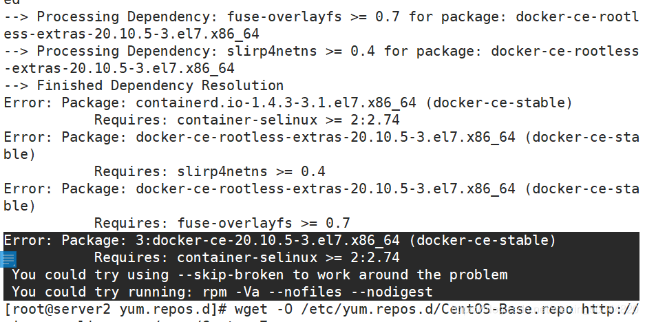 docker安装报错！！