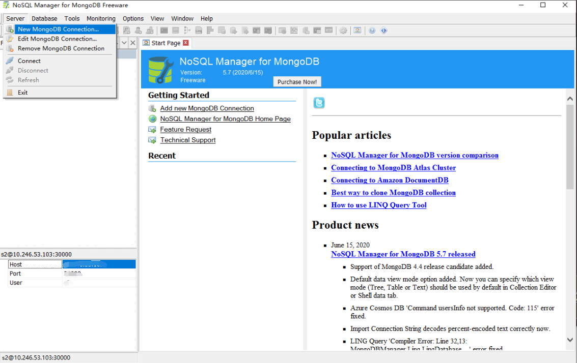 NoSQL Manager for MongoDB Freeware使用方法及清理账号流程-CSDN博客