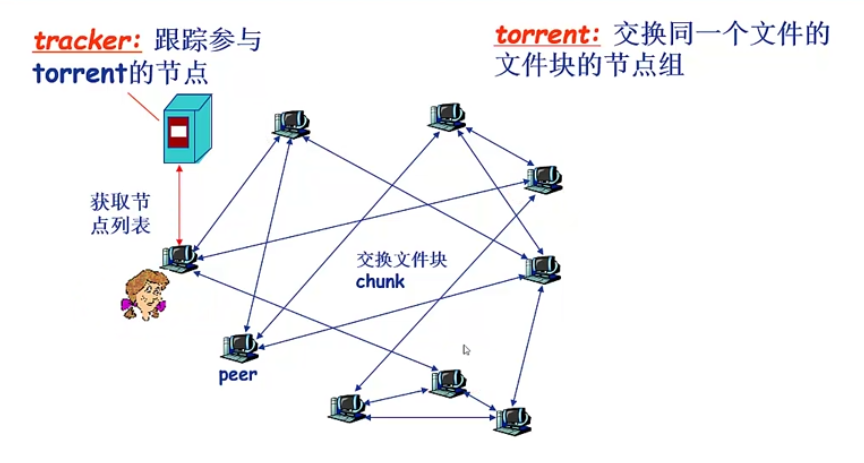 P2P应用（BT种子，Skype，洪泛式查询）