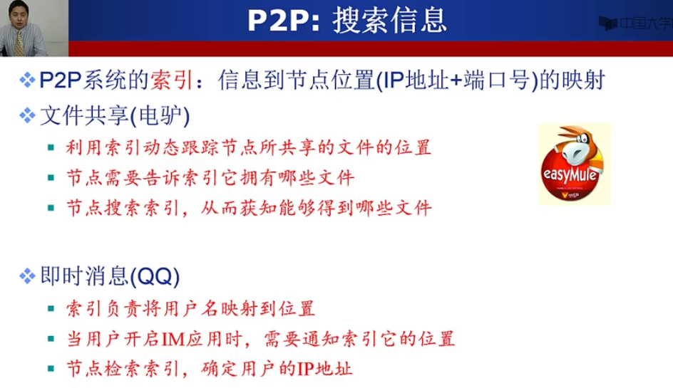 P2P应用（BT种子，Skype，洪泛式查询）