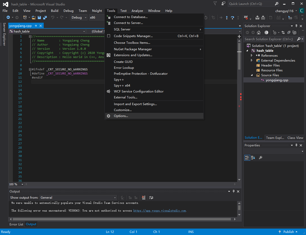 visualstudioide修改主题背景颜色