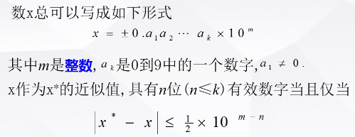 有效数字与绝对误差限的充要关系