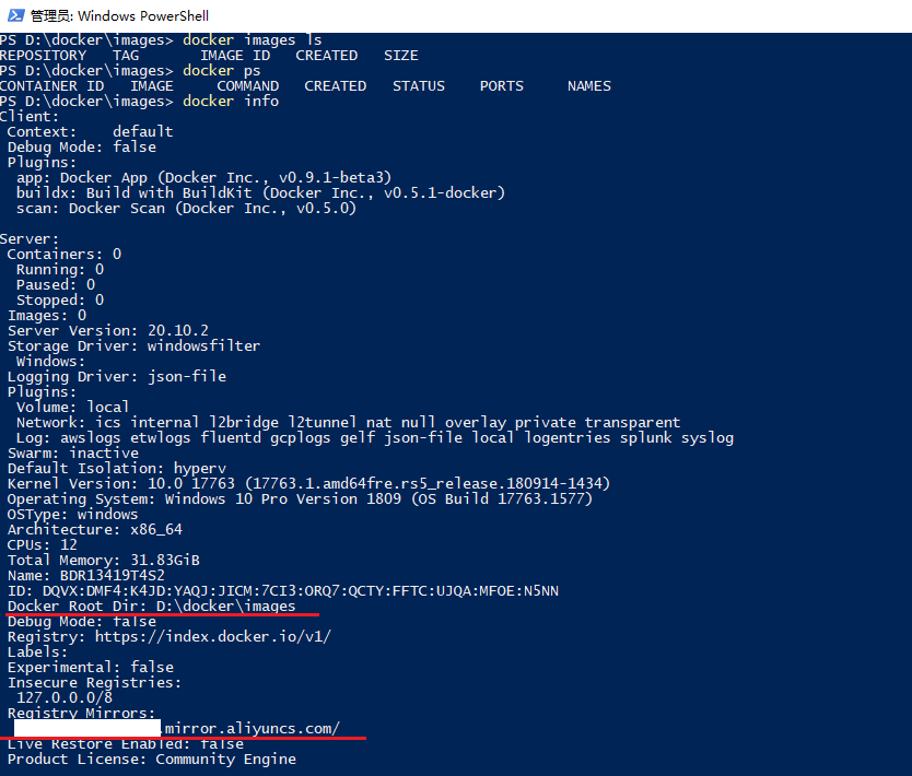docker win10下的镜像源和镜像保存路径的配置_docker windows 换磁盘-CSDN博客