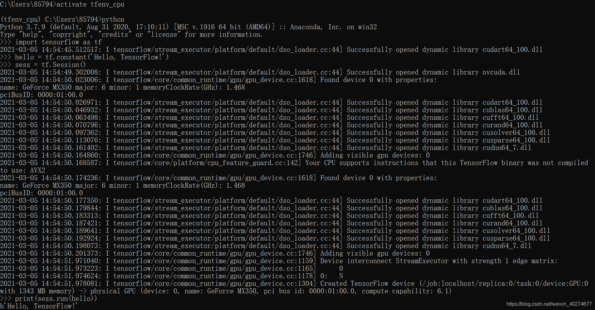 TensorFlow 1.15.0 + Keras 2.3.1 on Python 3.6安装教程_keras==2.3.1-CSDN博客