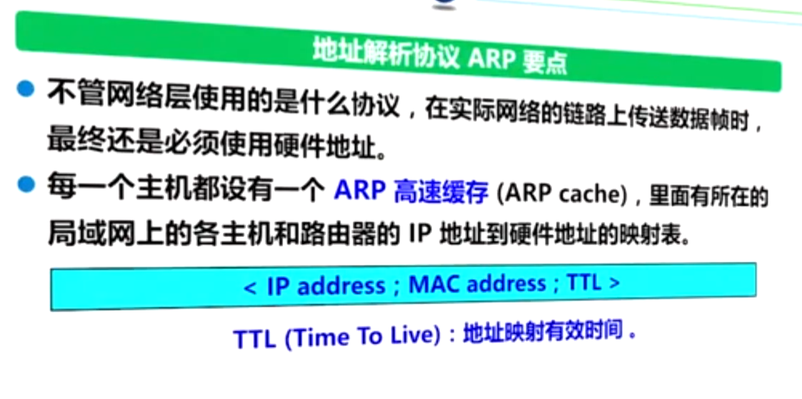 地址解析协议arp要点