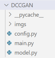 model.py文件实现模型定义，config.py文件对模型的参数进行配置，main.py文件实现训练和生成