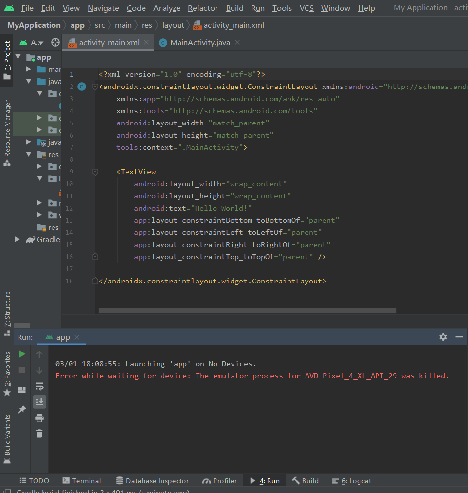 android studio run emulator from docker