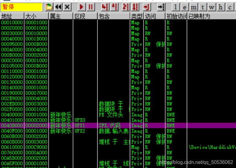 Memory map