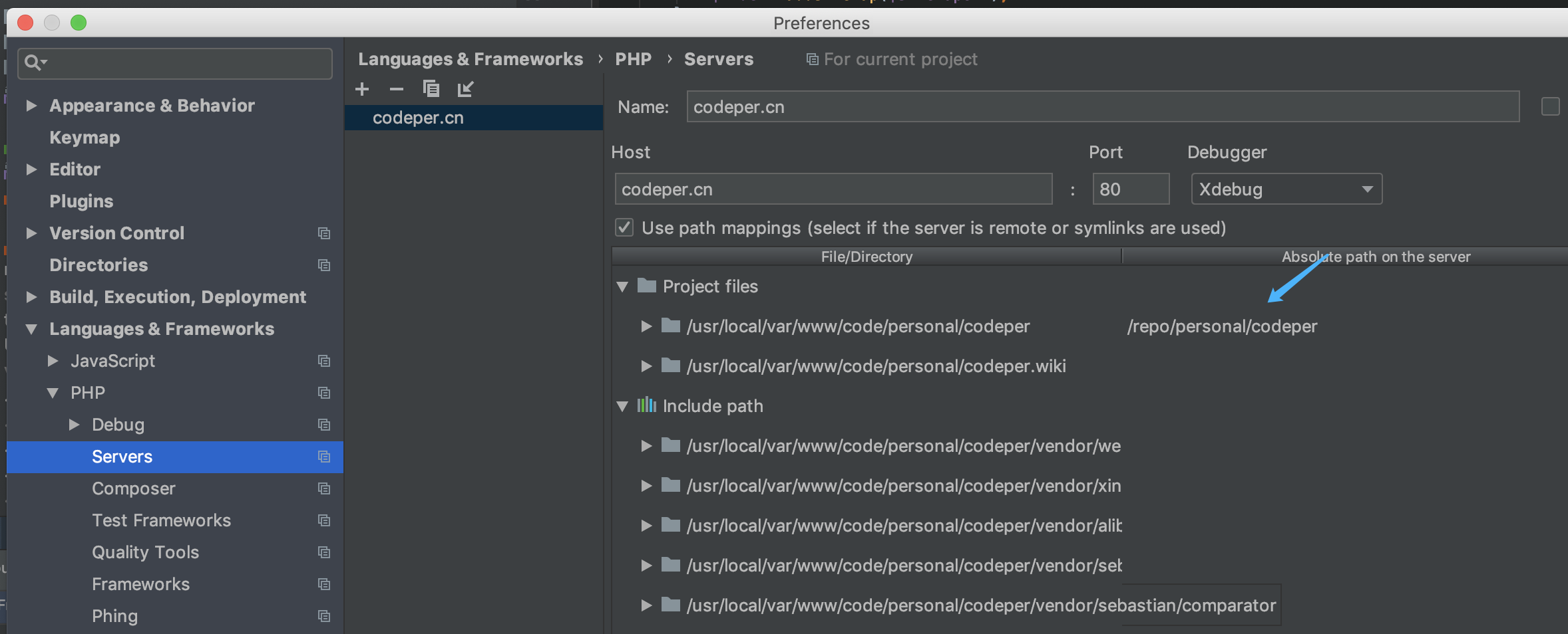 phpStorm本地php-fpm xdebug，docker phpStorm xdebug