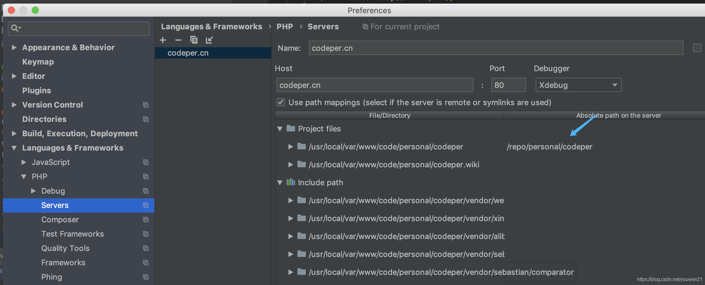 phpStorm本地php-fpm xdebug，docker phpStorm xdebug