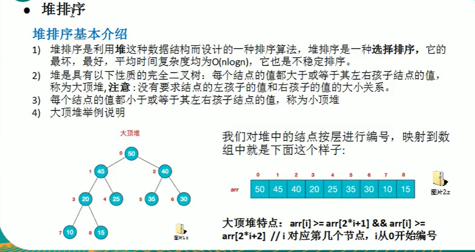 java数据结构与算法-堆排序(笔记)