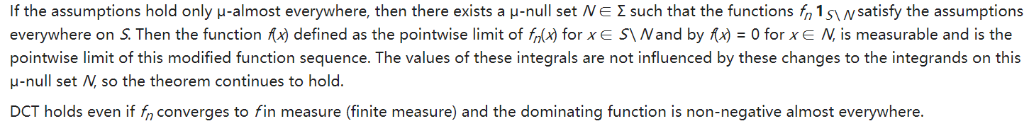 Boole‘s，Doob‘s inequality，中心极限定理Central Limit Theorem，Kolmogorov extension theorem, Lebesgue‘s domin