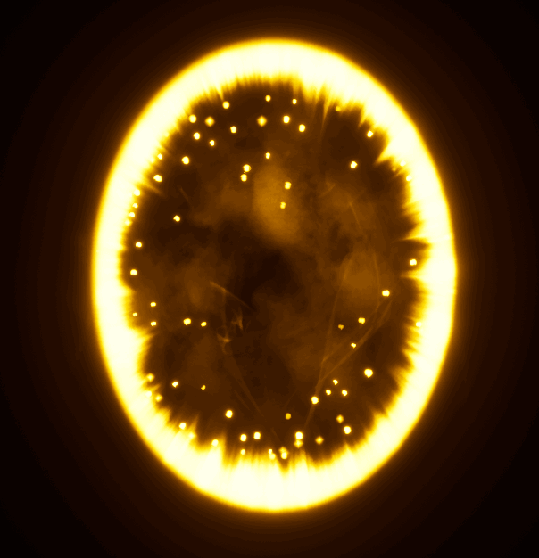 粒子由5个粒子模块搭建好,使用到了uv动画,粒子参数,重力,旋转等功能