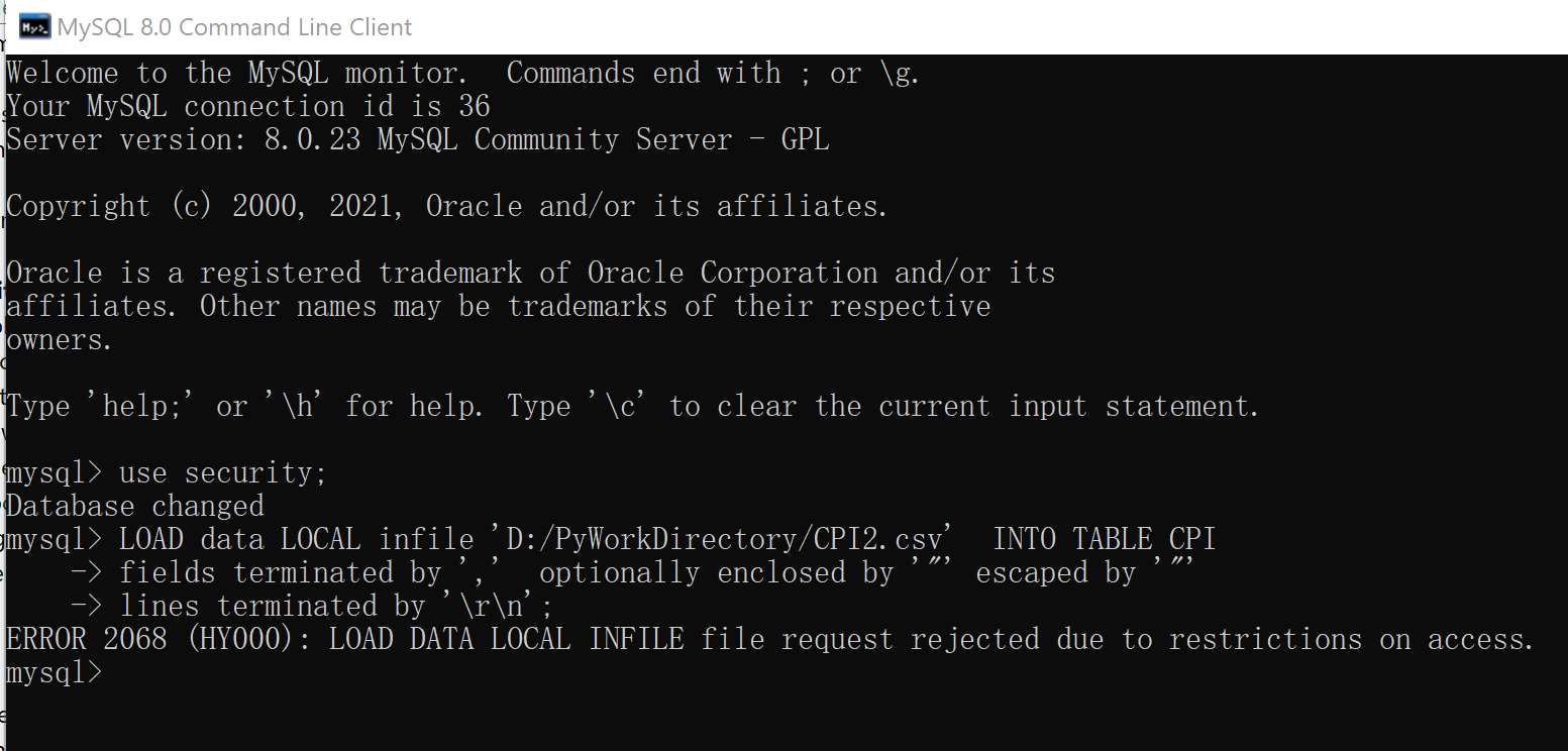 MySQL 使用 Load Data Infile 命令 导入数据的方法_mysql Load Infile-CSDN博客