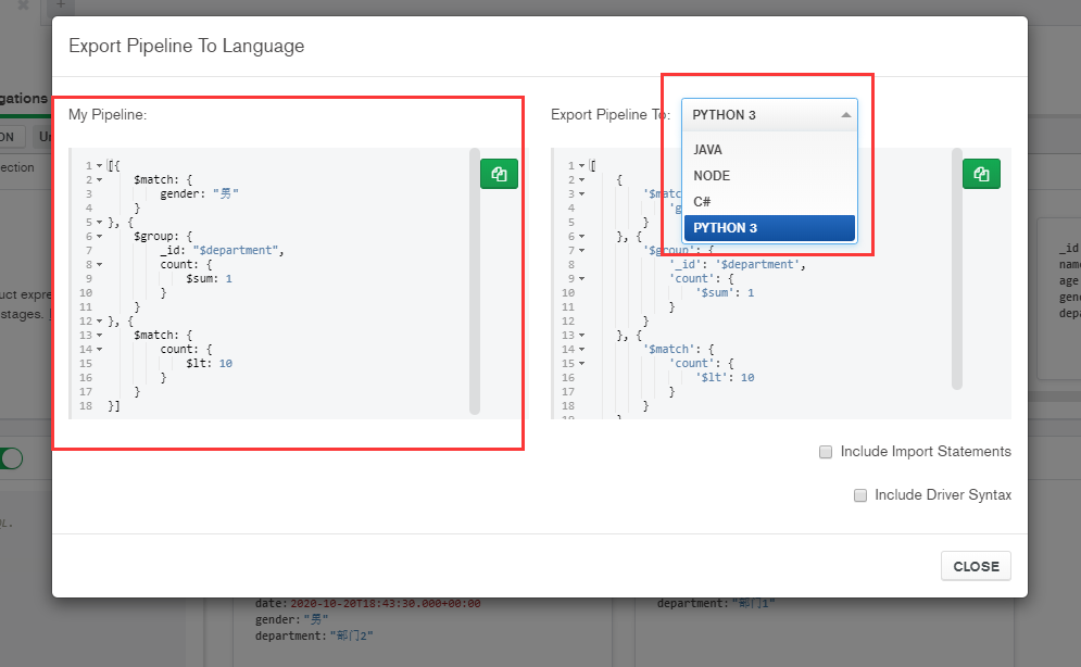 mongodb compass project