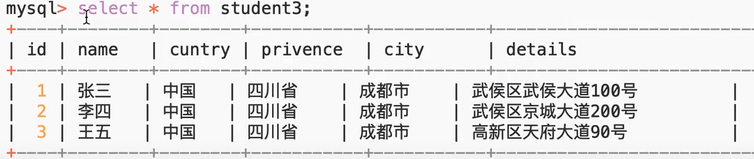 《MySQL——数据表设计三大范式》