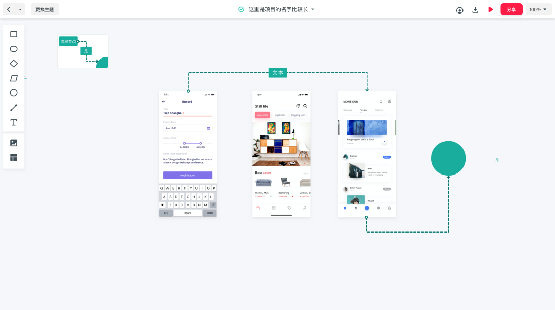 能交互、能协作、简洁又美观的墨刀流程图，上线了！_墨刀画流程图-CSDN博客
