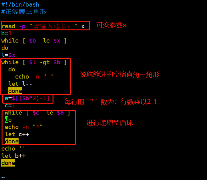 Shell脚本练习之 形状练习 菱形 直角三角形 等腰三角形 五角星 小白的成功进阶之路的博客 Csdn博客 Shell脚本判断直角三角形