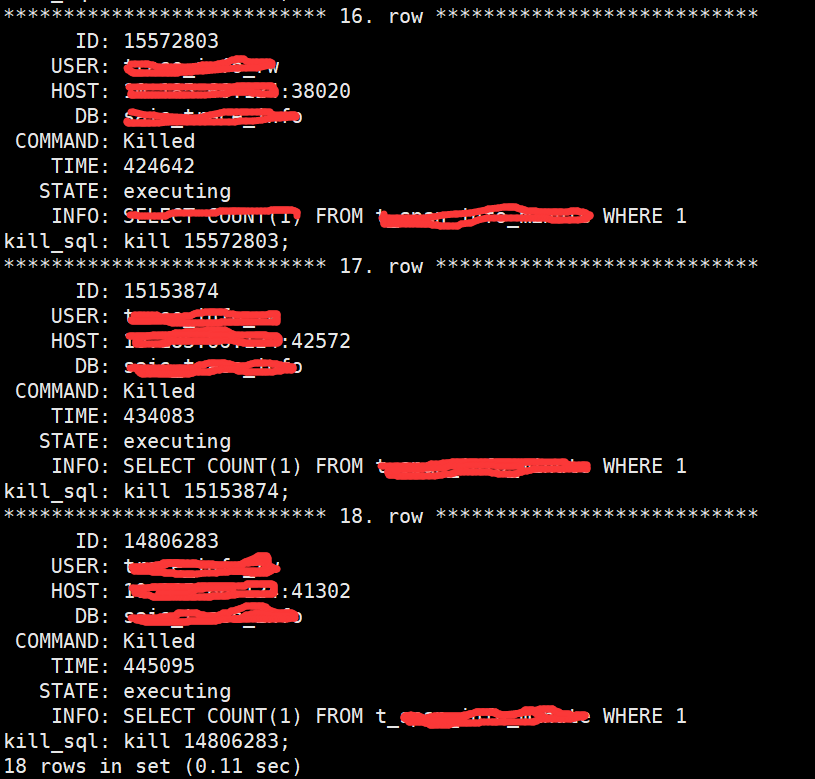 MySQL 线程一直处理 killed 状态_mysql killed进程不结束CSDN博客