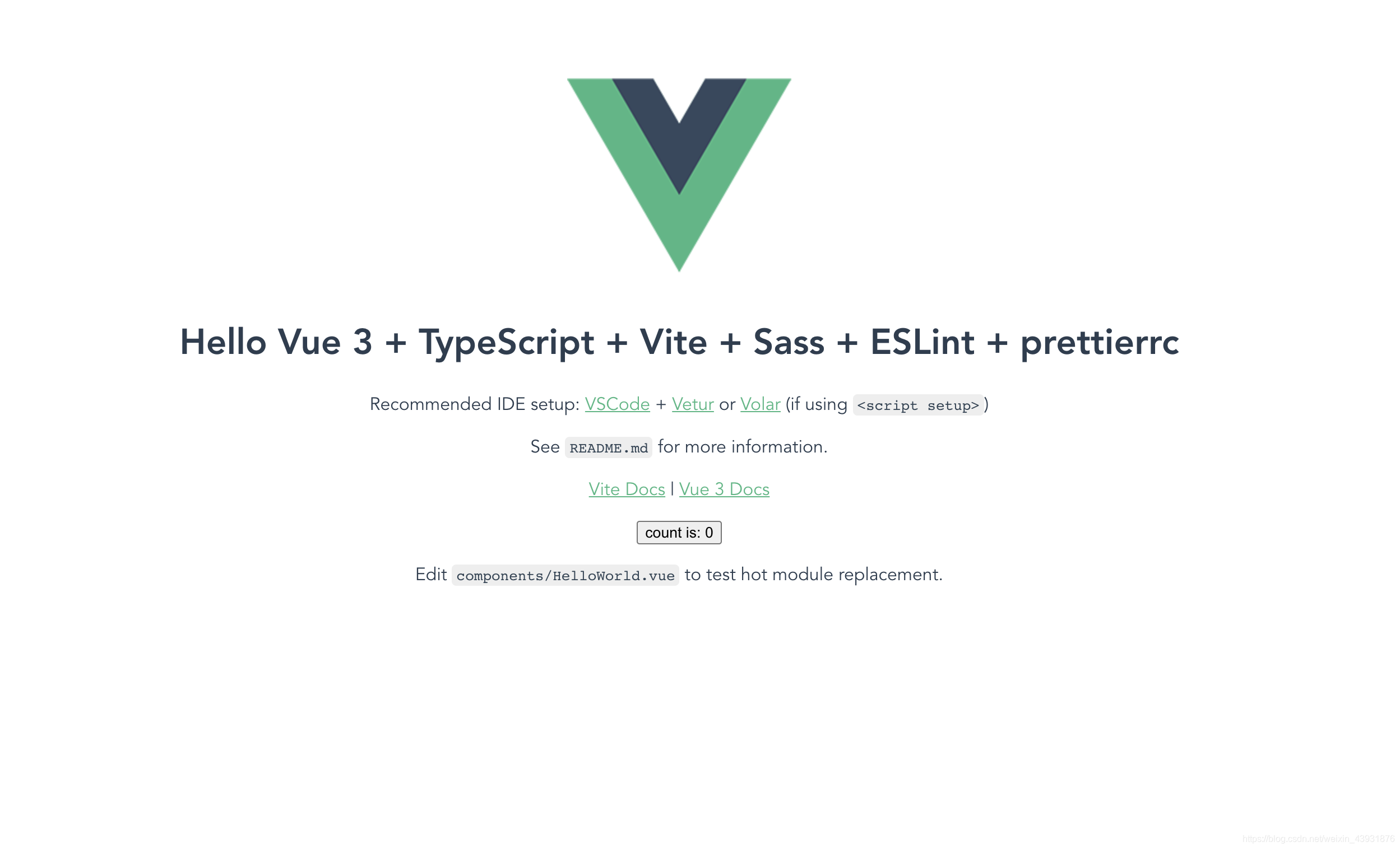 创建完整的Vite + Vue3 + TypeScript + ESLint + prettierrc + Sass项目模版