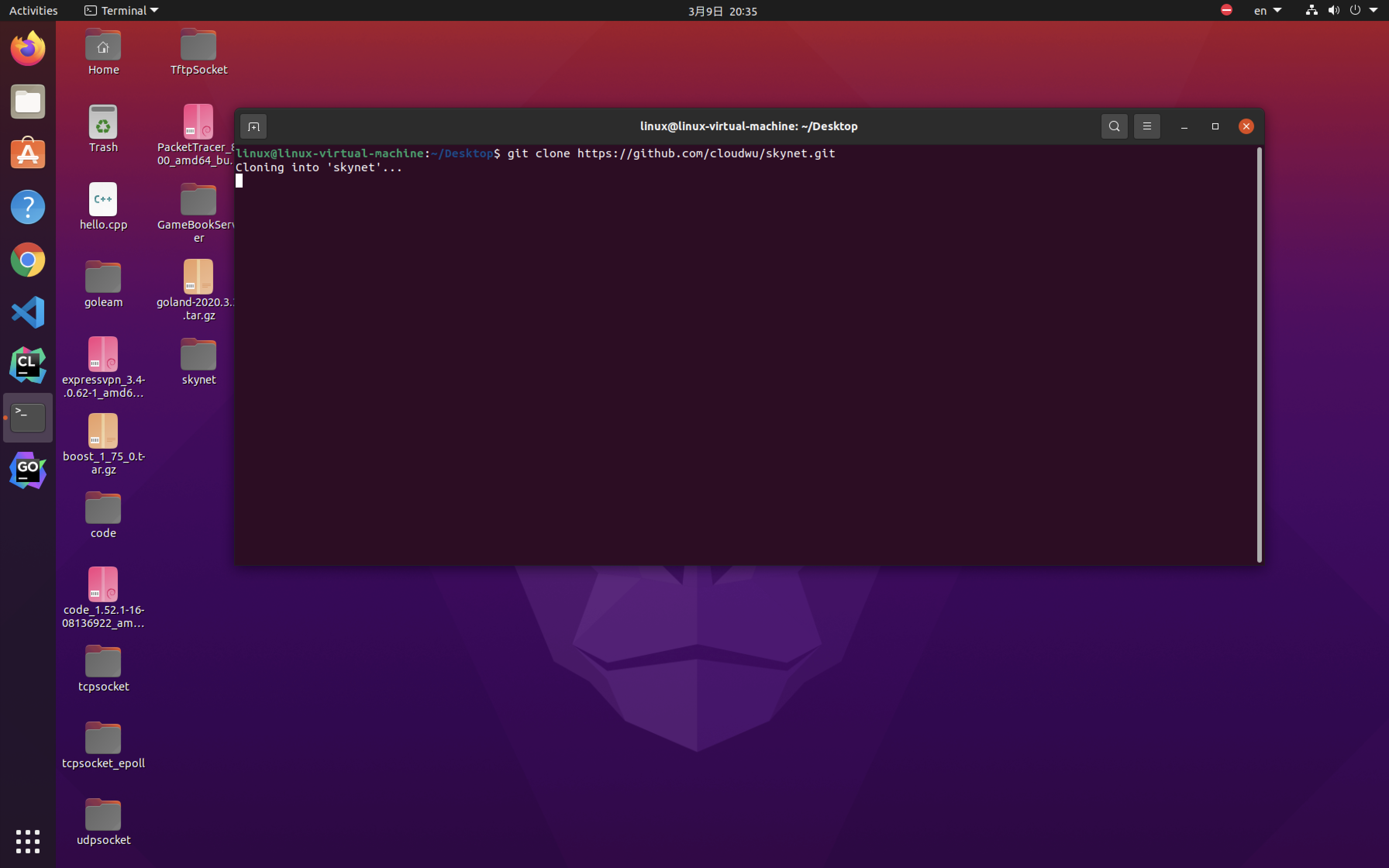 ubuntu2010编译skynet