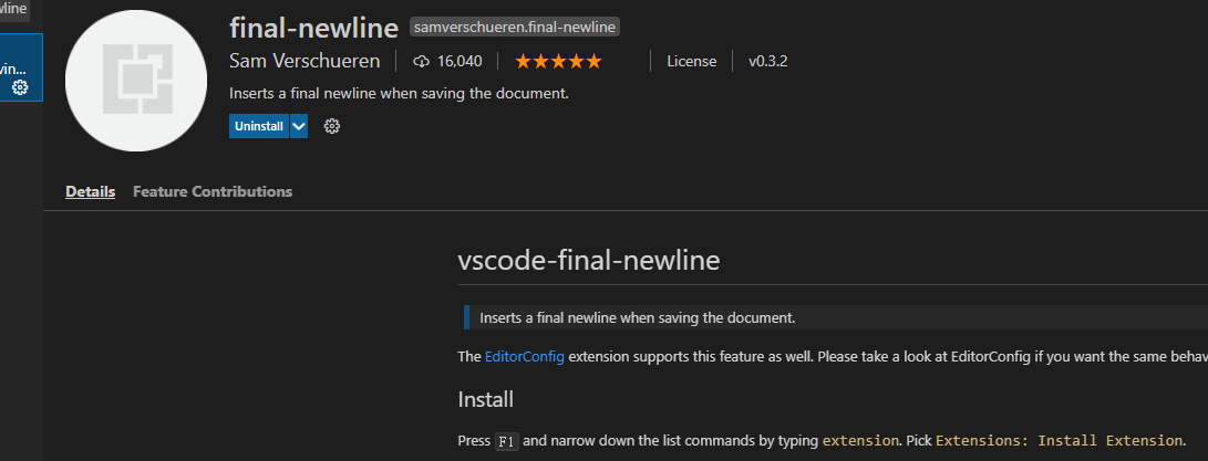 Vscode 解决自动保存文件时删除最后一行空行的问题 种子不服古怪的博客 Csdn博客