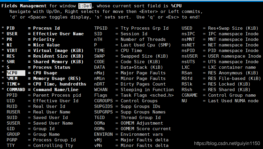 linux中top命令参数详解_mib swap-CSDN博客