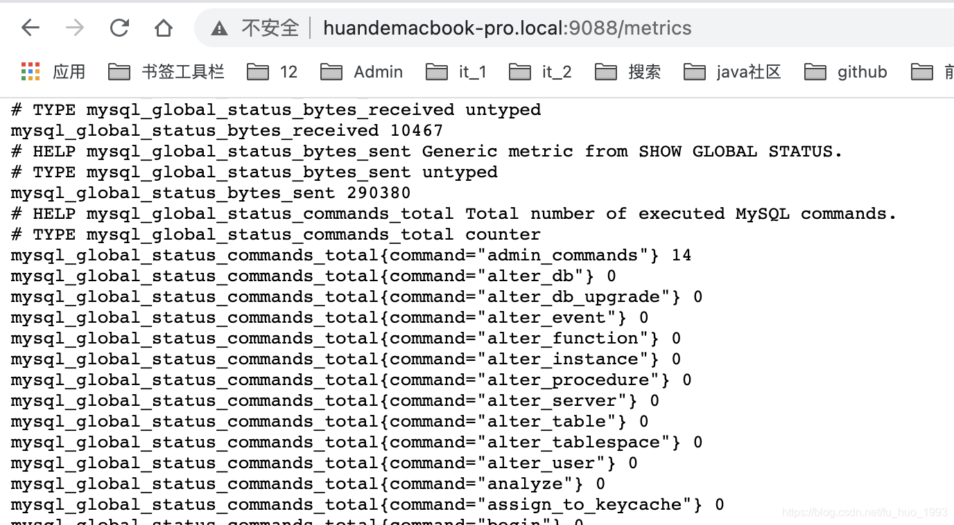 抓取的部分指标数据