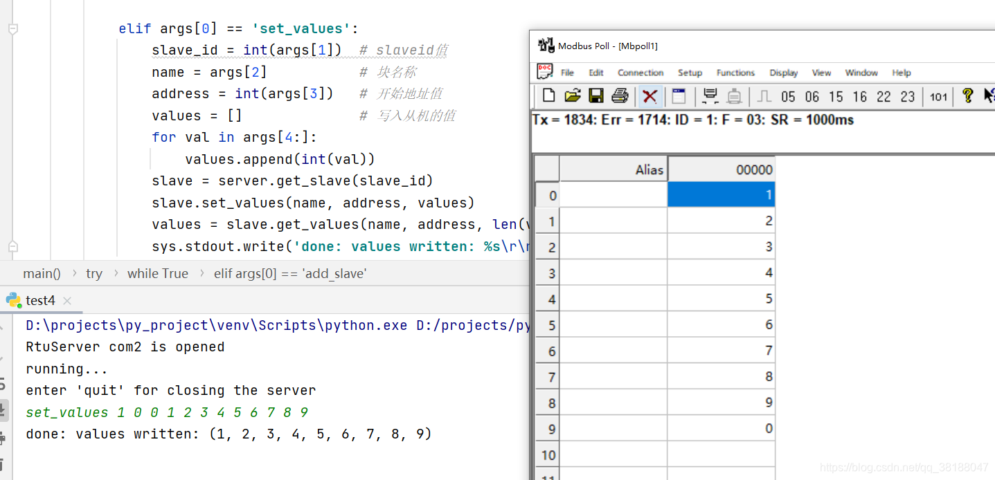 python中modbus_rtu与poll主机读写交互,附官方demo详细说明_python modbuspoll-CSDN博客