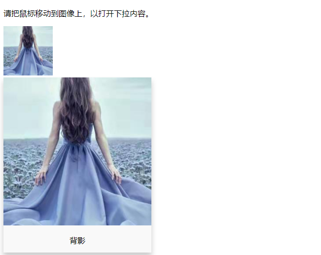 CSS 下拉菜单