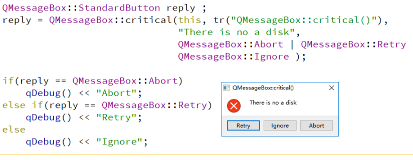 Qt:使用QMessageBox弹出标准对话框_qt弹出式提示-CSDN博客
