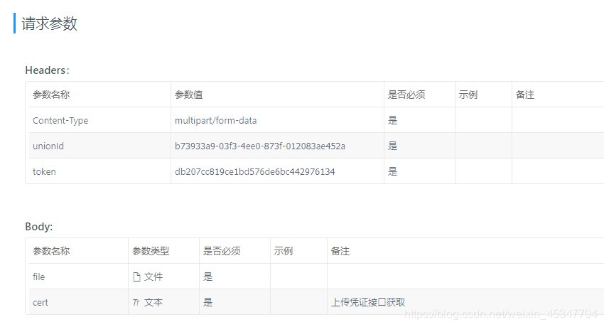 图中参数名称file对应代码中的filekeyname **加粗样式**